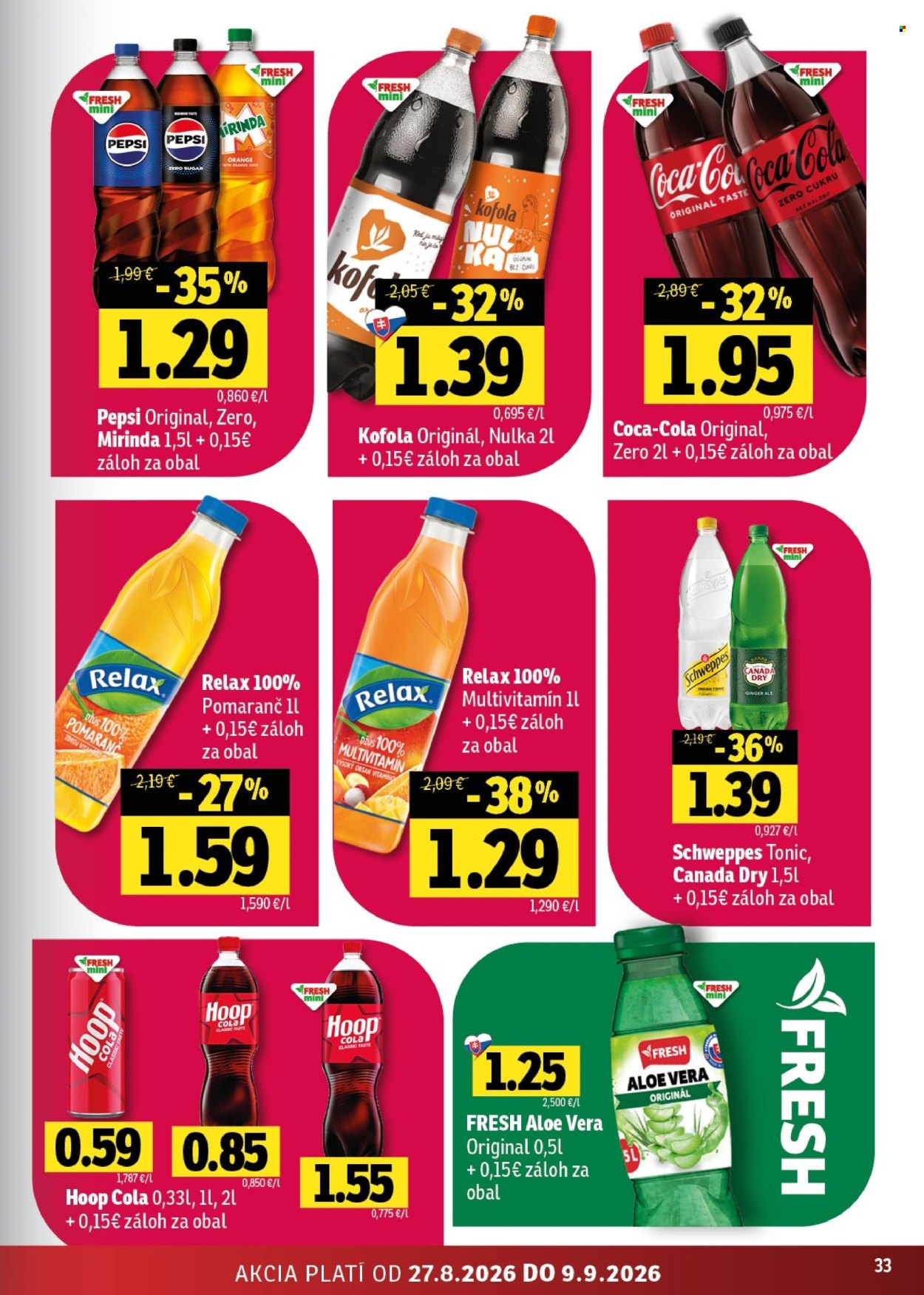 Leták FRESH - 27.8.2026 - 9.9.2026. Strana 33