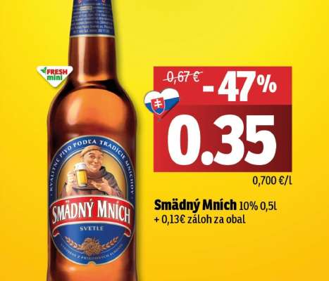 SMÄDNÝ MNÍCH 10% 0.5L