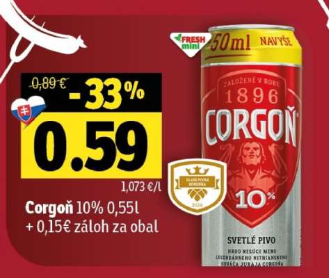Corgoň 10% 0,55l