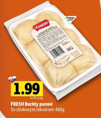 FRESH Buchty parené