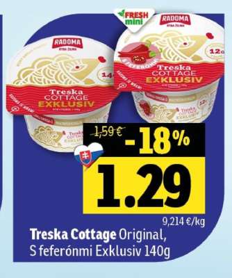 Treska Cottage Original, S feferónmi Exklusiv 140g
