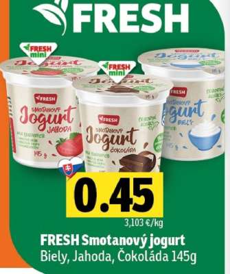 FRESH Smotanový jogurt