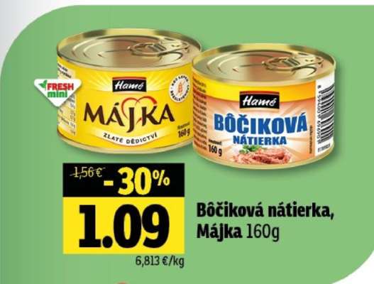 Bôčiková nátierka, Májka 160g