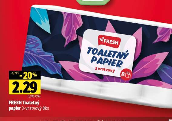 FRESH Toaletný papier