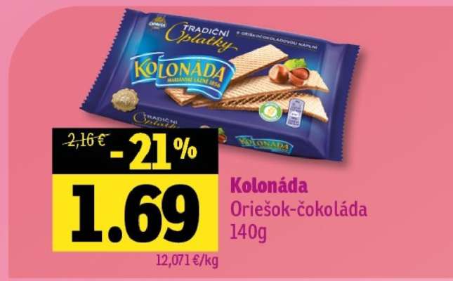 Kolonáda Oriešok-čokoláda 140g