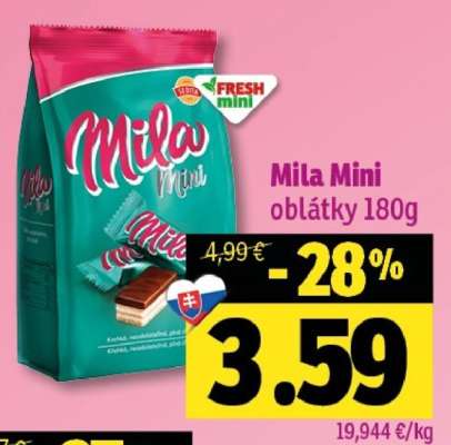 Mila Mini oplátky 180g