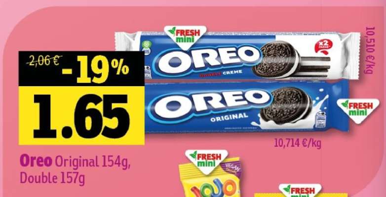 Oreo Original 154g, Double 157g