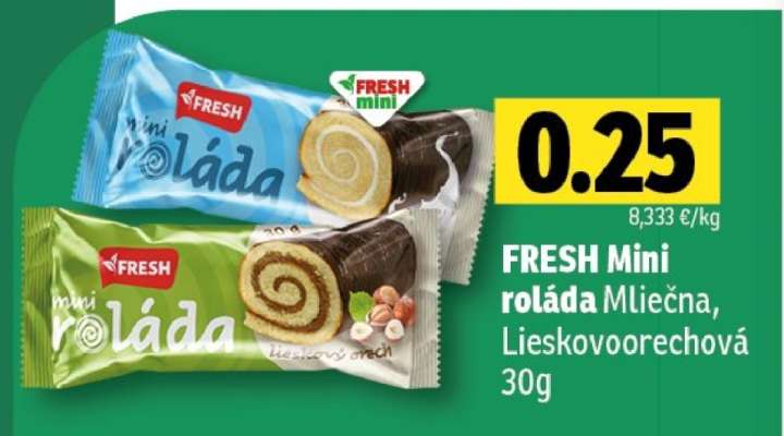 FRESH Mini roláda