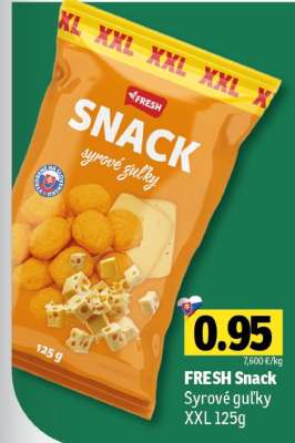 FRESH Snack syrové guľky XXL 125g
