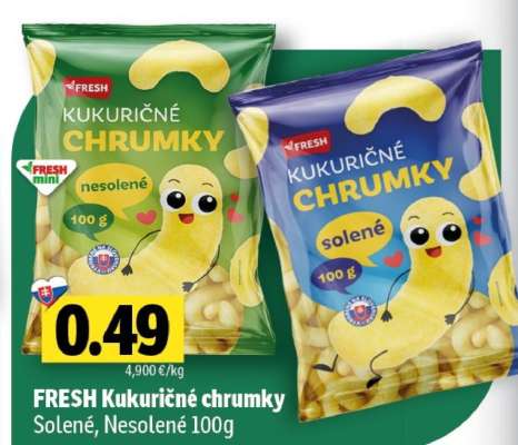 FRESH Kukuřičné chrumky