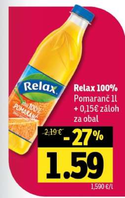 Relax 100% Pomaranč 1l