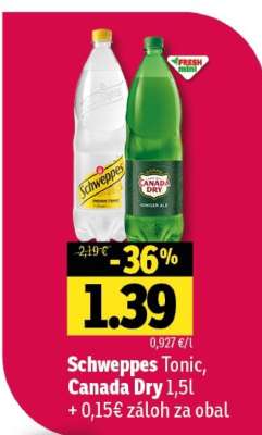 Schweppes Tonic, Canada Dry