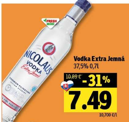 Nicolaus vodka • extra jemná