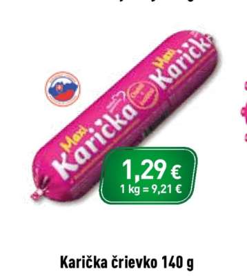 Karička črievko 140 g