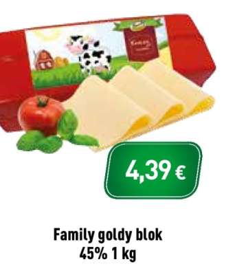 Family goldy blok 45% 1 kg