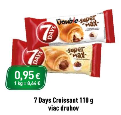 7 Days Croissant 110 g viac druhov