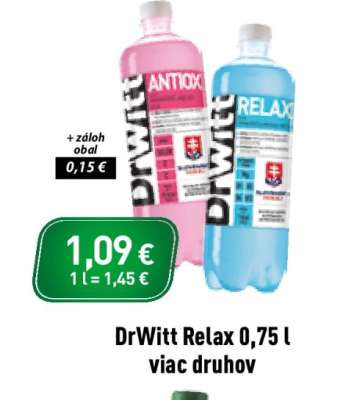 DrWitt Relax 0,75 l viac druhov