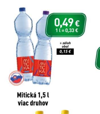 Mitická 1,5 l viac druhov