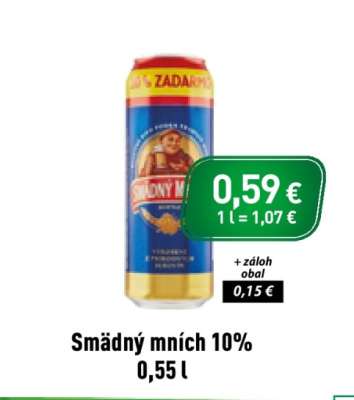 Smädný Mních 10 0,55 l