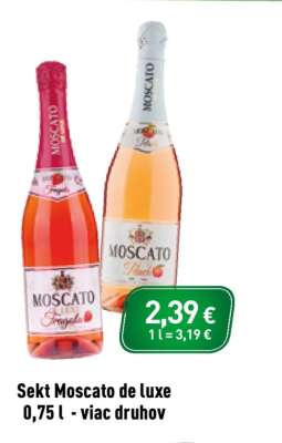 Sekt Moscato de luxe