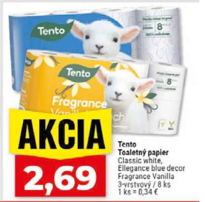 TENTO TOALETNÝ PAPIER