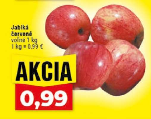 Jablká červené