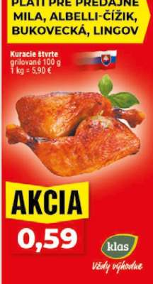 Kuracie štvrte grilované