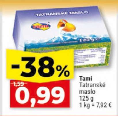 Tami Tatranské maslo
