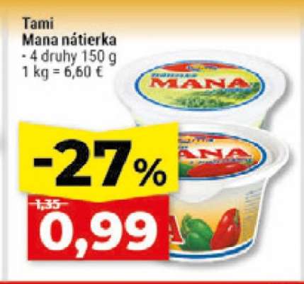 Tami Mana nátierka