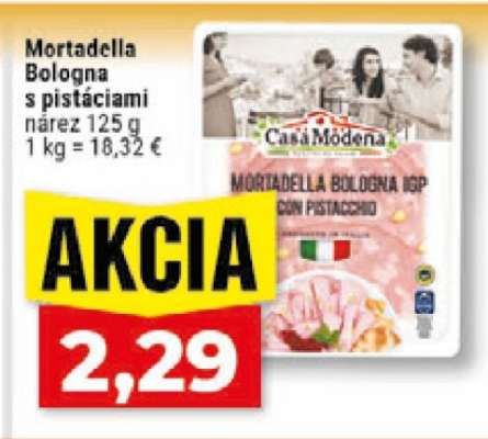 Mortadella Bologna s pistáciami