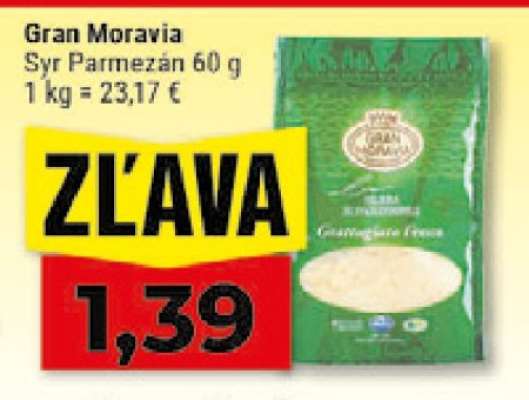 Gran Moravia Syr Parmezán 60 g