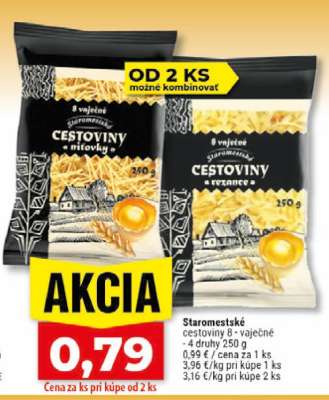 Staromestské cestoviny 8 vaječné