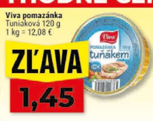 Viva pomazánka Tuniaková 120 g