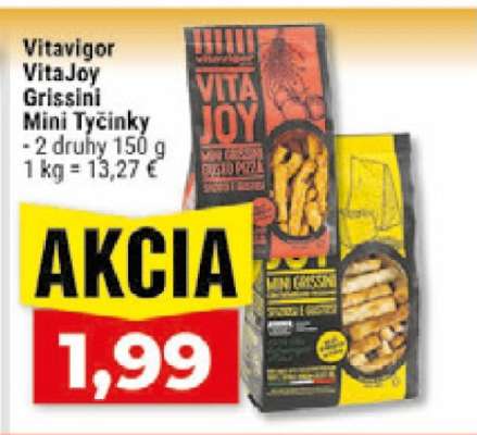 Vitavigor VitaJoy Grissini Mini Tyčinky