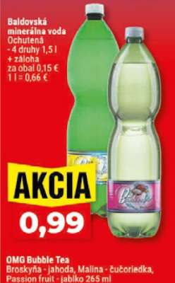 Baldovská minerálna voda ochutená