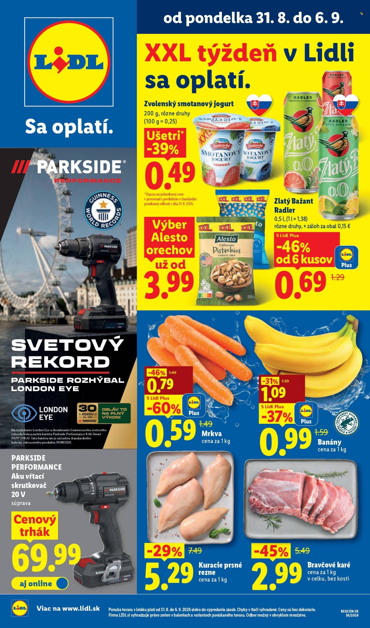 Leták Lidl - 31.8.2026 - 6.9.2026. Strana 1