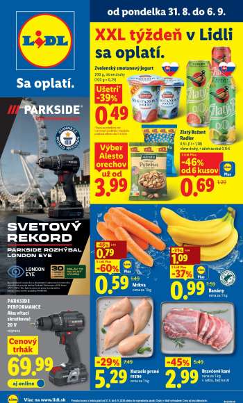 Leták Lidl - 31.8.2026 - 6.9.2026.