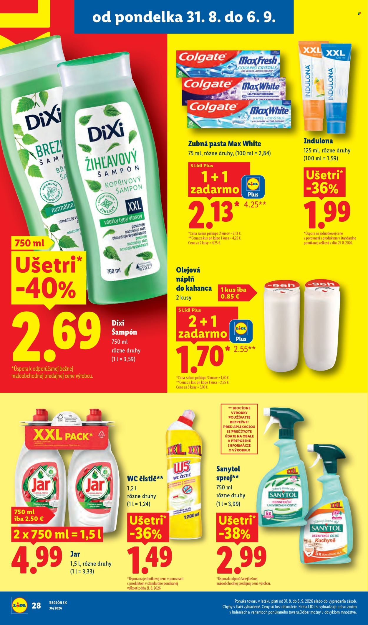Leták Lidl - 31.8.2026 - 6.9.2026. Strana 40