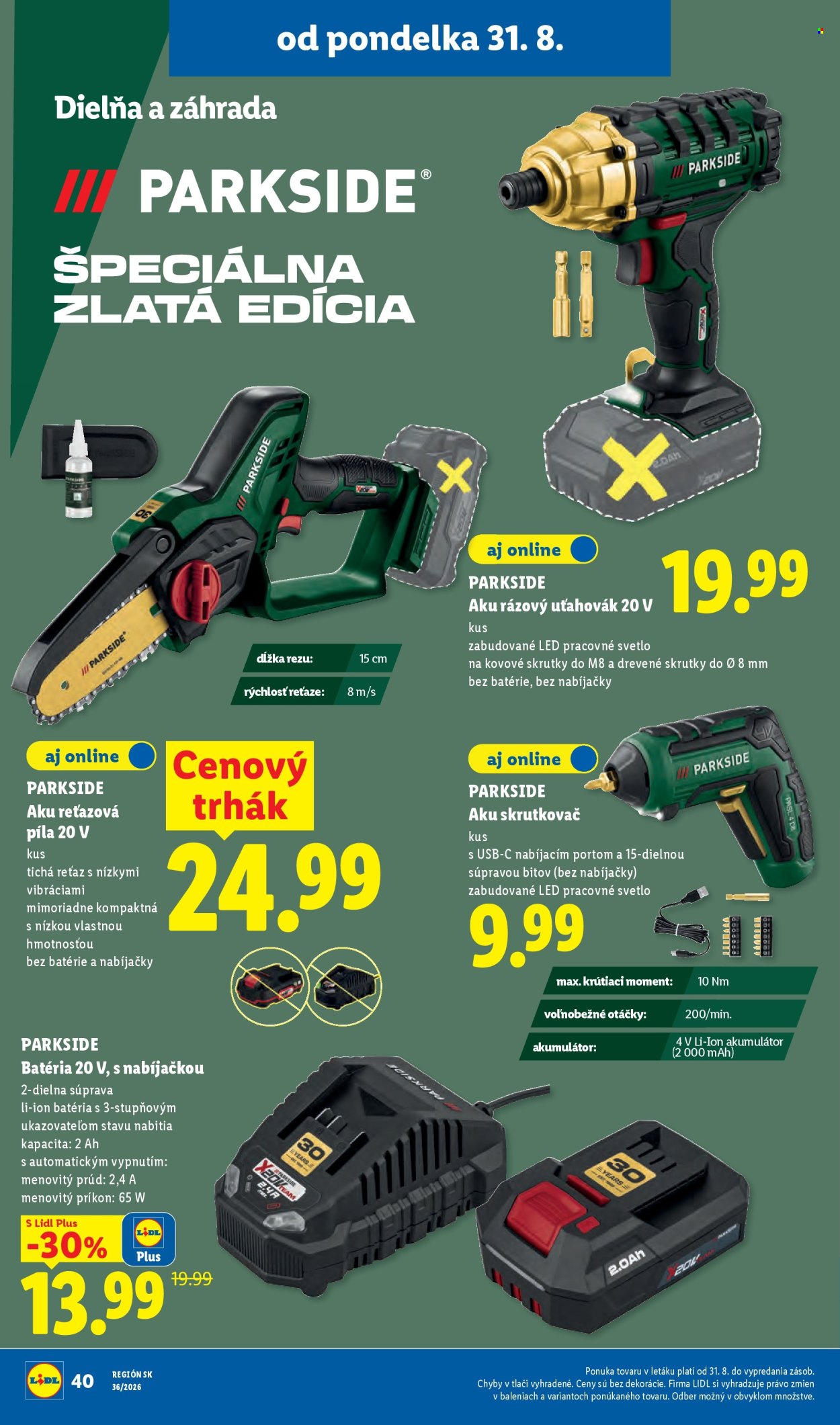 Leták Lidl - 31.8.2026 - 6.9.2026. Strana 52