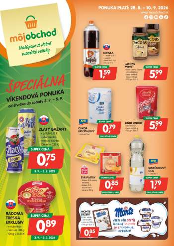 Leták Môj obchod - 28.8.2026 - 10.9.2026.