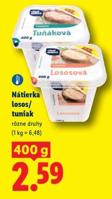 Nátierka losos/tuniak