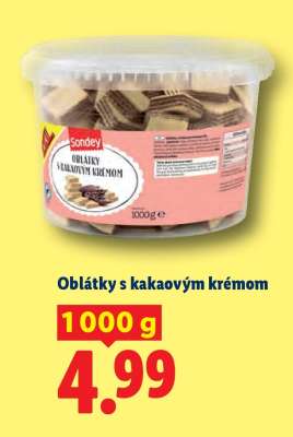 Oblátky s kakaovým krémom