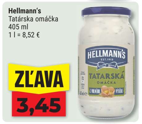 HELLMANN’S Tatárska omáčka