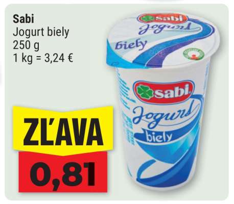 SABI JOGURT BIELY