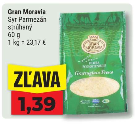 Gran Moravia Syr Parmezán strúhaný