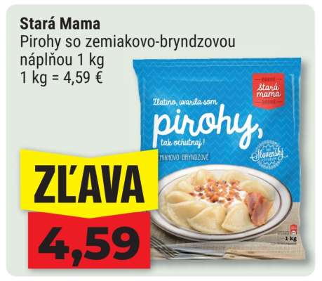 Stará mama pirohy so zemiakovo--bryndzovou náplňou