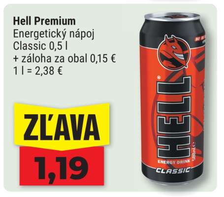 Hell Premium Energetický nápoj Classic 0,5 l