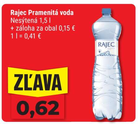 RAJEC Pramenitá voda