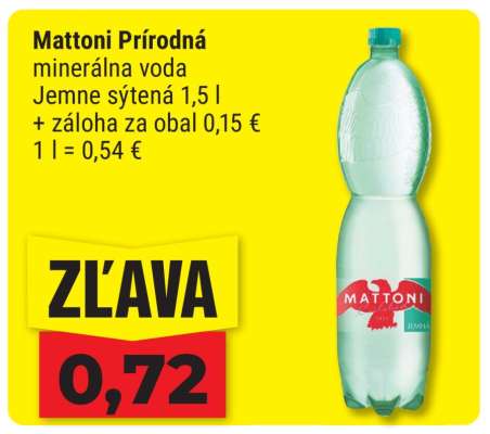 Mattoni prírodná minerálna voda
