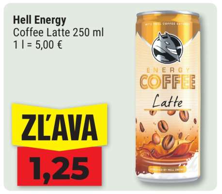 Hell Energy Coffee Latte 250 ml